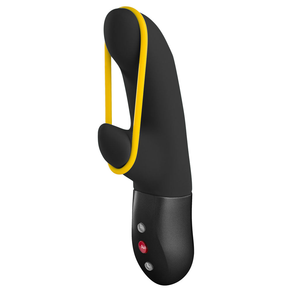Fun Factory Amorino – USB Rechargeable Silicone Rabbit Vibrator with Flexible Shaft Black > Vibrators > Ladies > Rabbit Main image