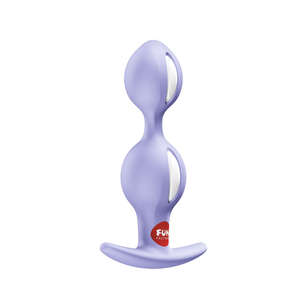 Fun Factory B Balls Duo – 13 cm Weighted Silicone Kegel Balls for Pelvic Floor Training Purple > Sex Toys For Ladies > Kegel Exercise
