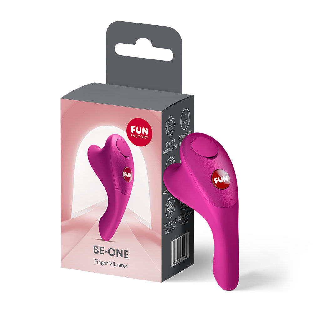 Fun Factory BE-ONE (Magenta) – USB-C Rechargeable Finger Stimulator Magenta > Vibrators > Finger Vibrators