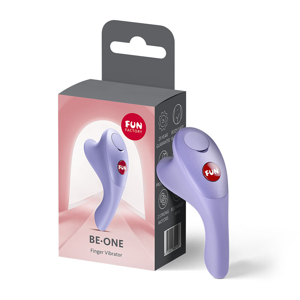 Fun Factory BE-ONE – USB-C Rechargeable Finger Stimulator 7.4 cm Vibrator Purple > Vibrators > Finger Vibrators Main image