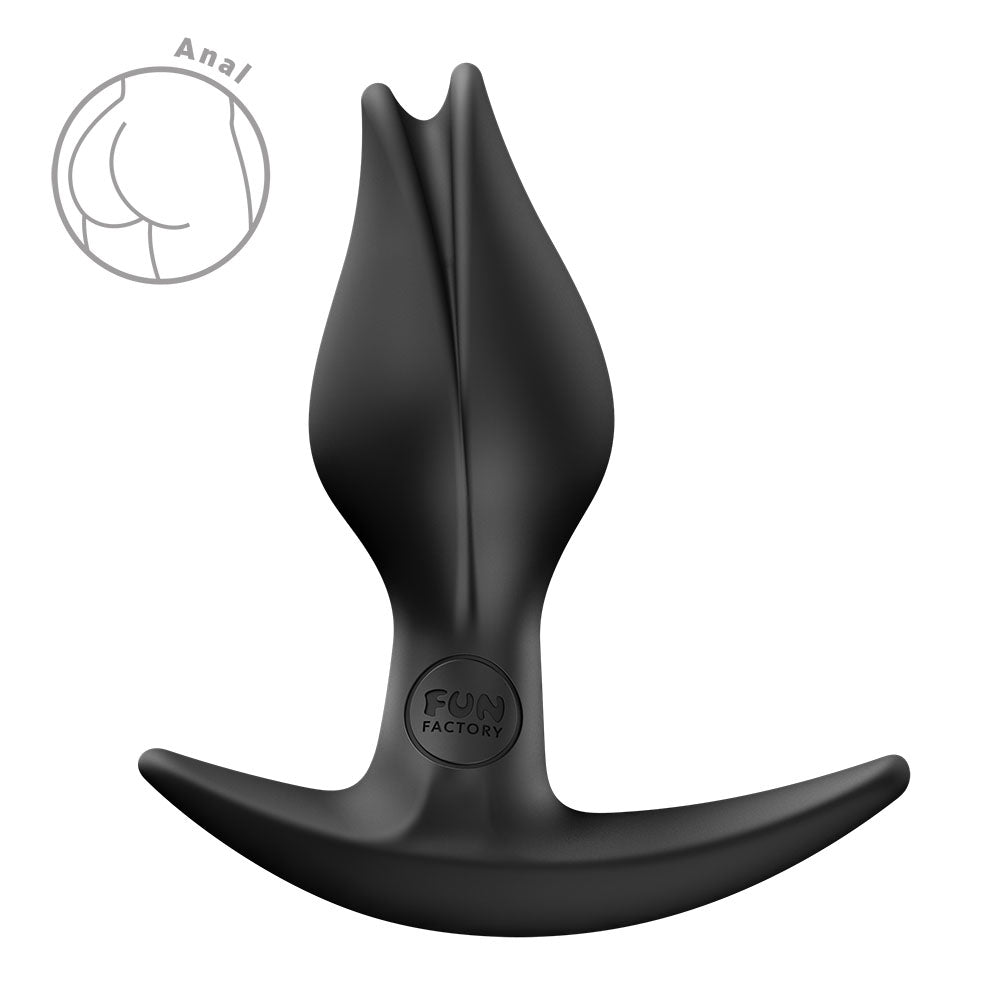 Fun Factory Bootie Fem – Slim 8.5 cm Silicone Butt Plug - Black > Anal Range > Butt Plugs
