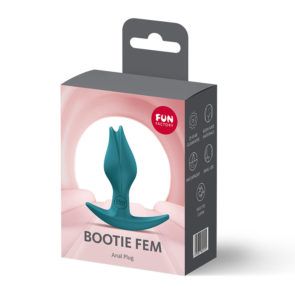 Fun Factory Bootie Fem – 8.5 cm Butt Plug - Green > Anal Range > Butt Plugs