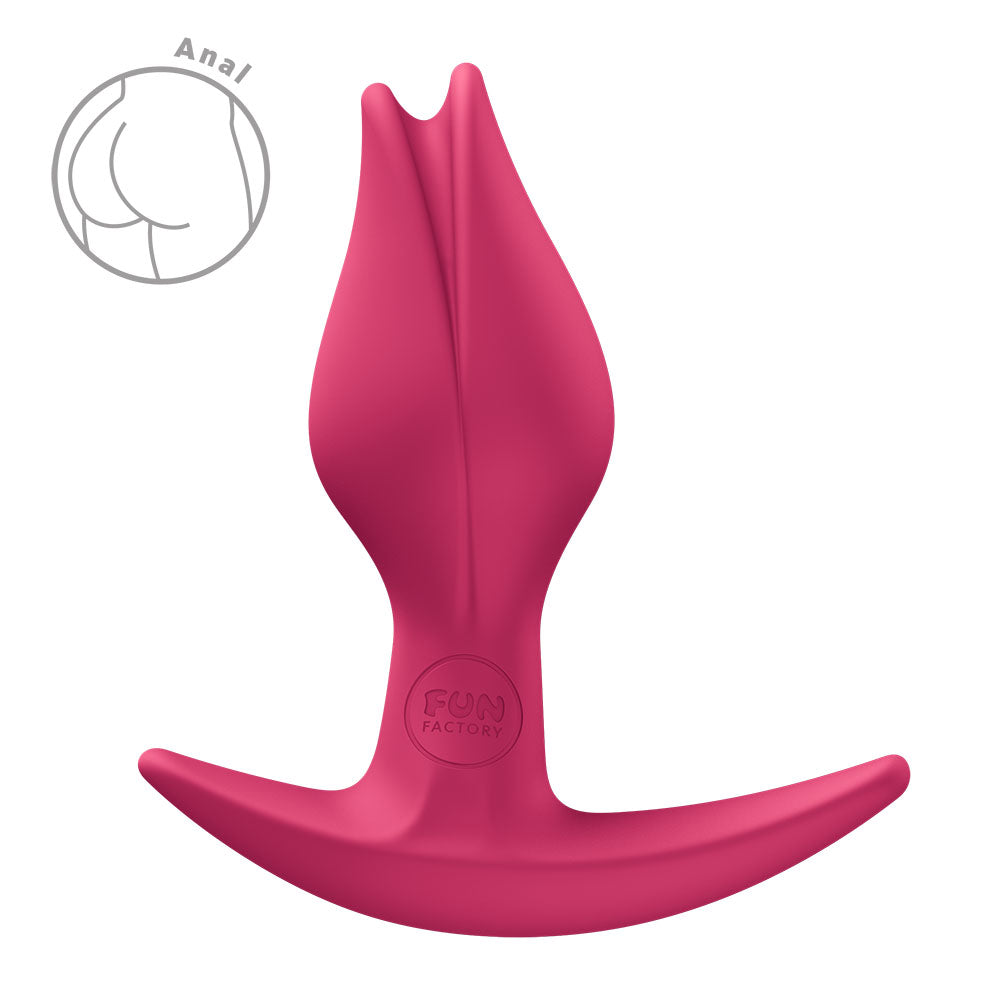 Fun Factory Bootie Fem – Slim 8.5 cm Silicone Butt Plug - Red > Anal Range > Butt Plugs