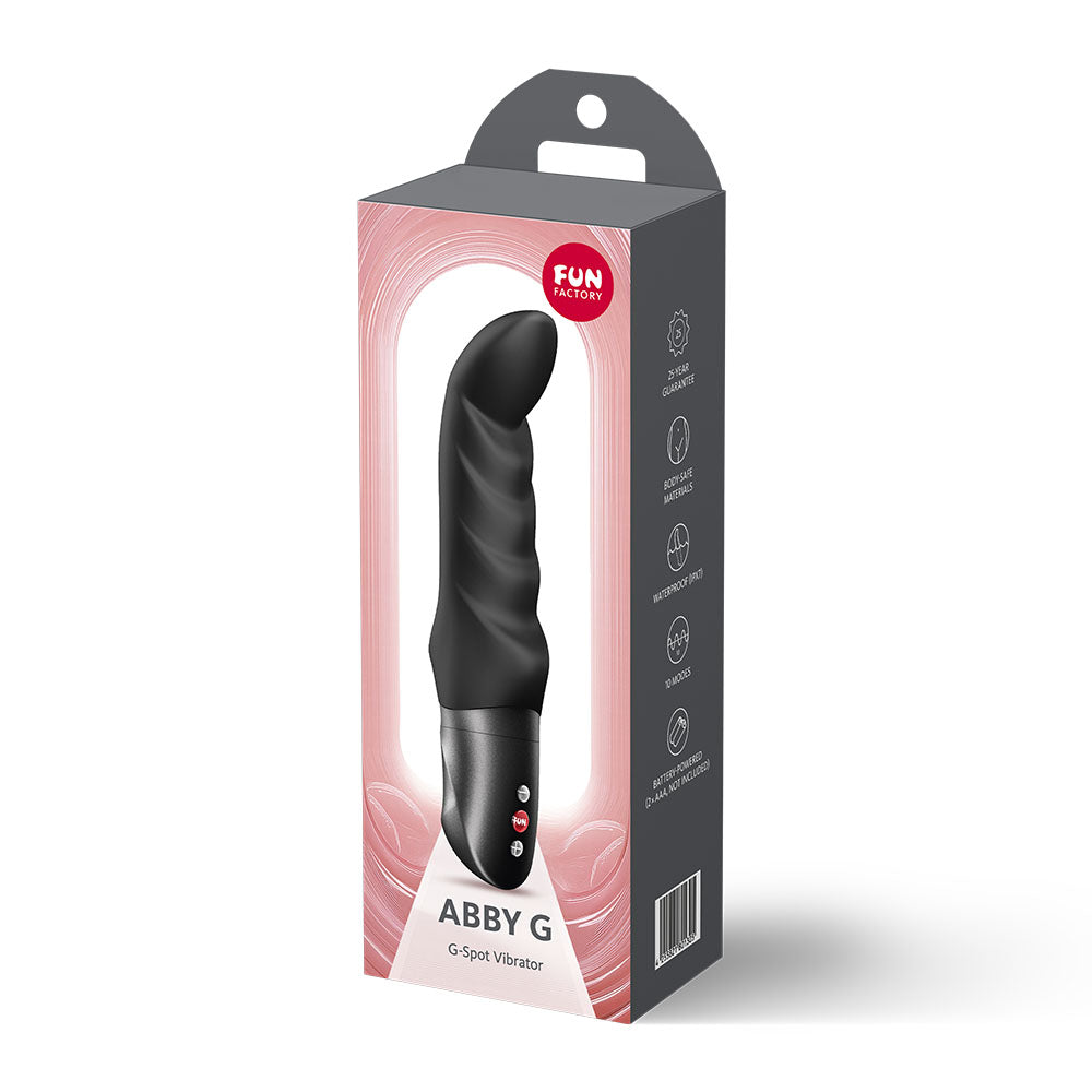 Fun Factory Abby G – Ribbed Silicone 18.8 cm G-Spot Vibrator > Sex Toys For Ladies > G-Spot Vibrators