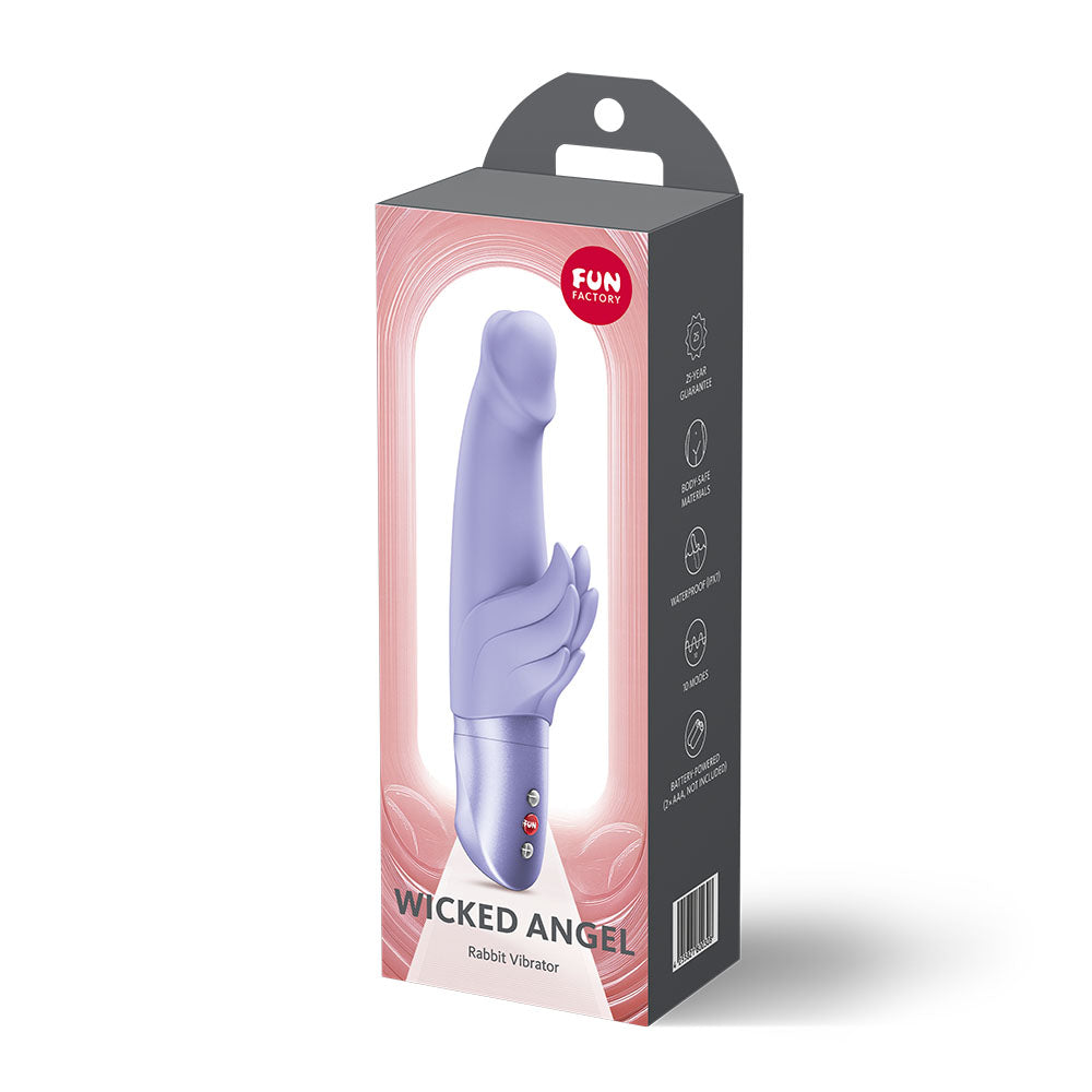 Fun Factory Wicked Angel – Ergonomic 9.5cm Insertable Length Rabbit Vibrator > Vibrators > Ladies > Rabbit