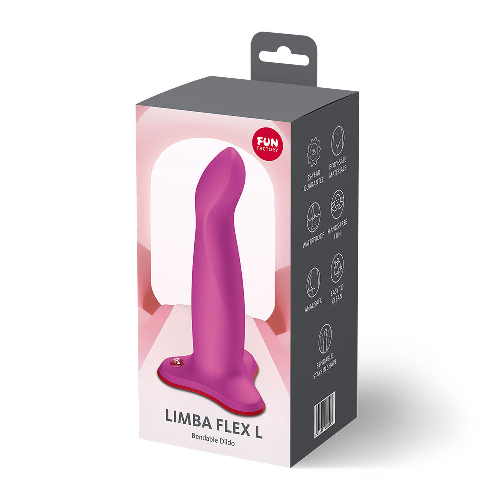 Fun Factory Limba Flex (Magenta) – 17.8 cm Flexible Dildo > Dildos > Realistic Dildos