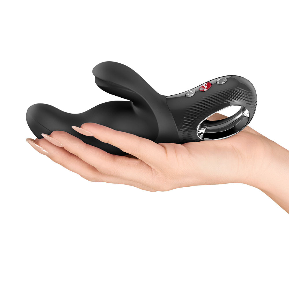Miss Bi Black 6.81 Inch Waterproof Dual Rabbit Vibrator > Vibrators > Ladies > Rabbit