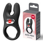 Fun Factory NŌS Pro – USB-C Rechargeable Silicone Vibrating Cock Ring Black > Cock Ring > Vibrating