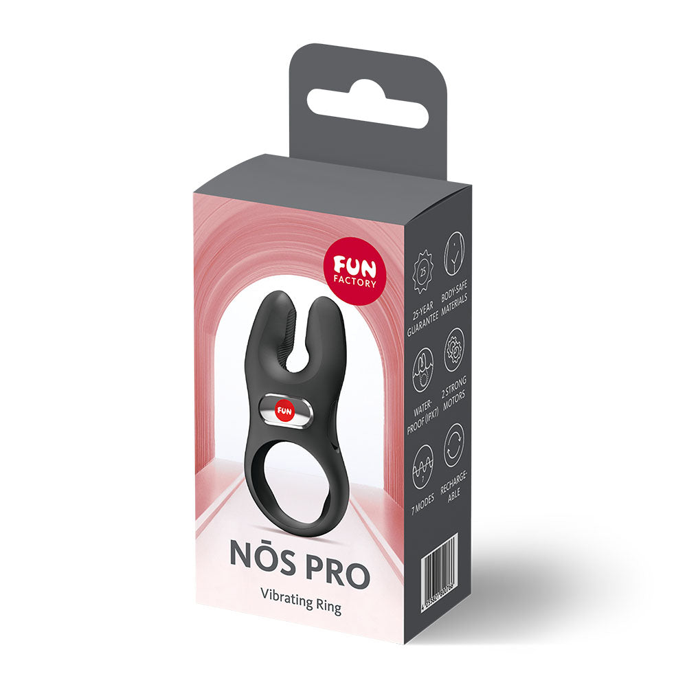 Fun Factory NŌS Pro – USB-C Rechargeable Silicone Vibrating Cock Ring > Cock Ring > Vibrating