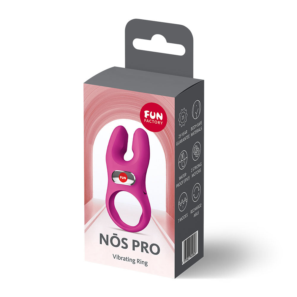 Fun Factory NOS Pro (Magenta) – USB-C Rechargeable Vibrating Cock Ring > Cock Ring > Vibrating