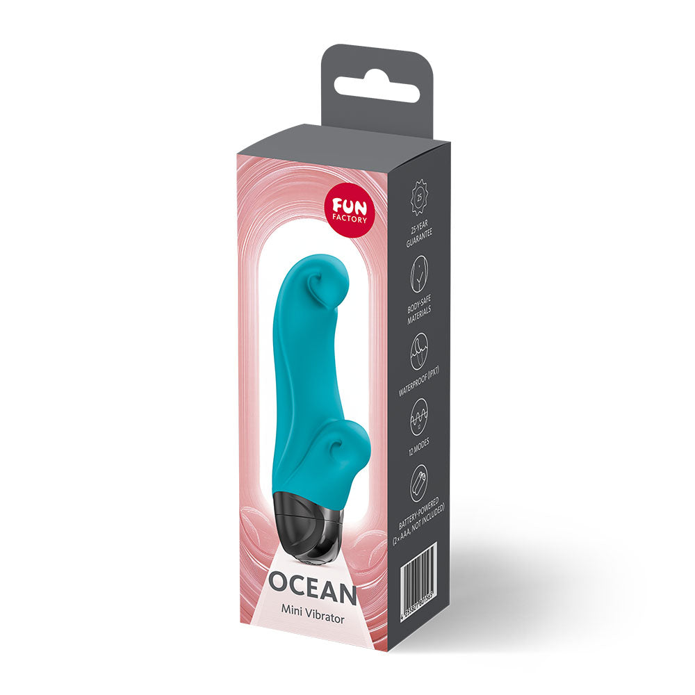 Fun Factory Ocean Compact Rechargeable Vibrator 14.5 cm Ergonomic Design > Vibrators > Standard Vibrators