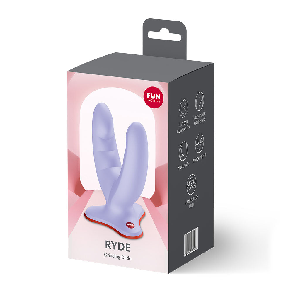 Fun Factory Ryde – Silicone Versatile Grinding Dildo with Ridged Shaft > Dildos > Double Dildos