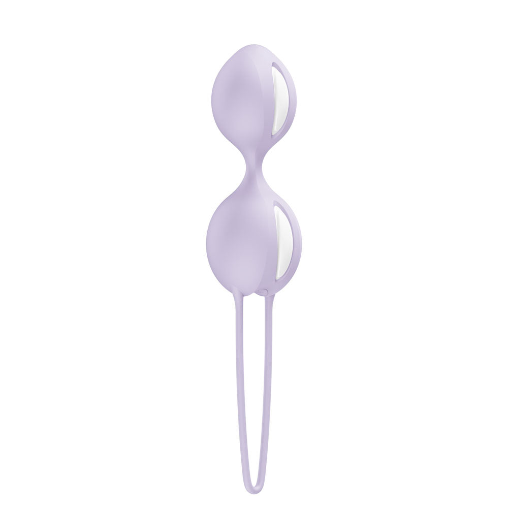 Fun Factory Smartballs Duo Weighted Kegel Balls with Internal Moving Weights 74g Pelvic Floor Training Purple > Sex Toys For Ladies > Kegel Exercise