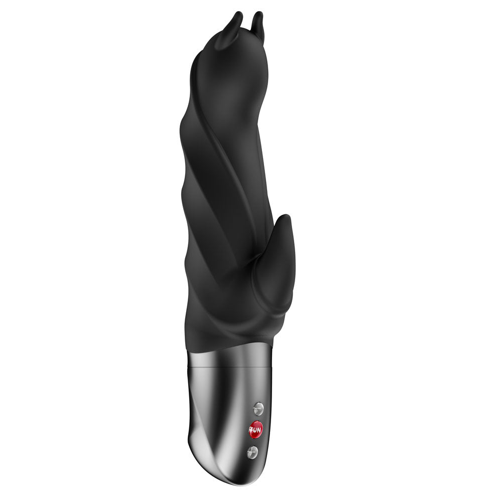 Fun Factory Darling Devil – Silicone 20 cm Rabbit Vibrator Black > Vibrators > Ladies > Rabbit
