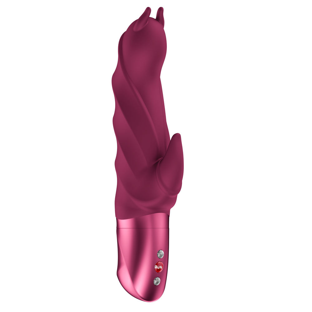 Fun Factory Darling Devil 20 cm Silicone Rabbit Vibrator with Dual Stimulation Red > Vibrators > Ladies > Rabbit