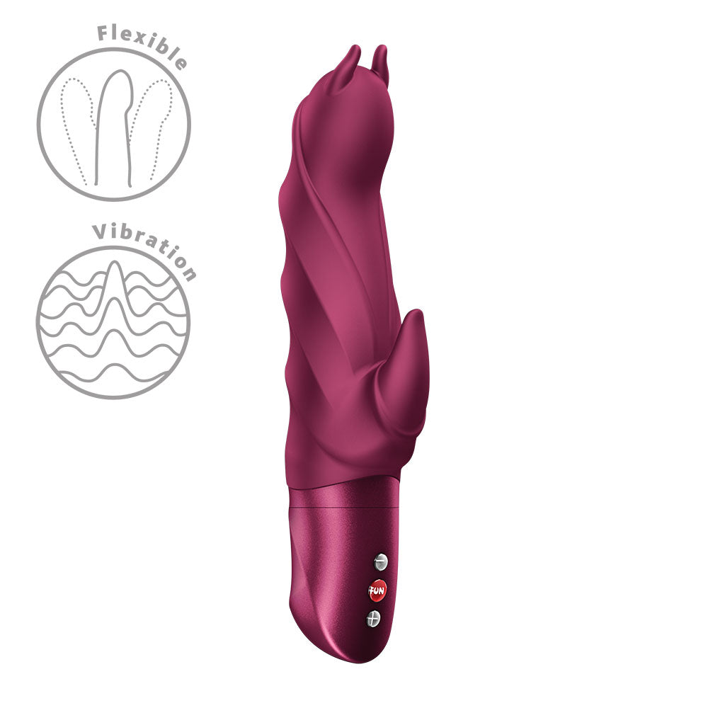 Fun Factory Darling Devil 20 cm Silicone Rabbit Vibrator with Dual Stimulation > Vibrators > Ladies > Rabbit