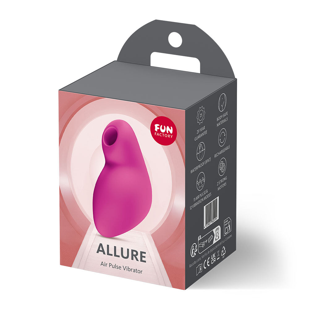 Fun Factory Allure – USB Rechargeable Air Pulse Clitoral Stimulator with Dual Motors and Multiple Modes > Sex Toys For Ladies > Air Pulsation