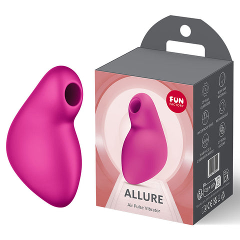 Fun Factory Allure – USB Rechargeable Air Pulse Clitoral Stimulator Magenta > Sex Toys For Ladies > Air Pulsation