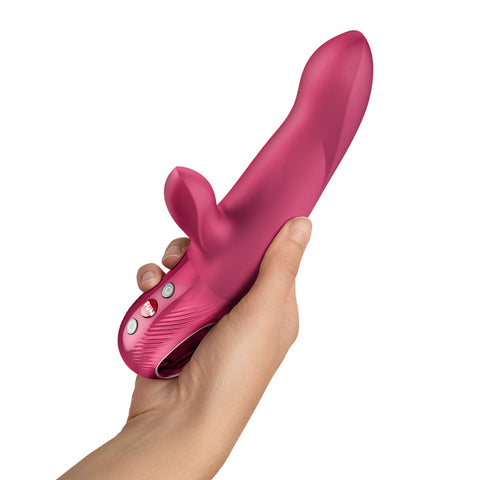 Fun Factory BI STRONIC ARC (Raspberry) – USB-C Rechargeable Thrusting Vibrator > Vibrators > Ladies > Rabbit