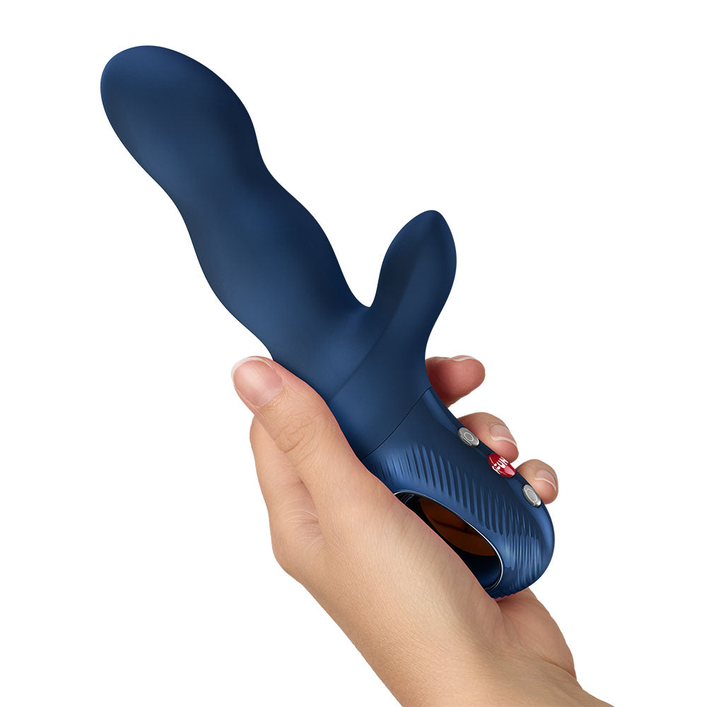 Fun Factory Bi Stronic Crave Nightblue 21cm USB-C Rechargeable Thrusting Vibrator > Vibrators > Ladies > Rabbit