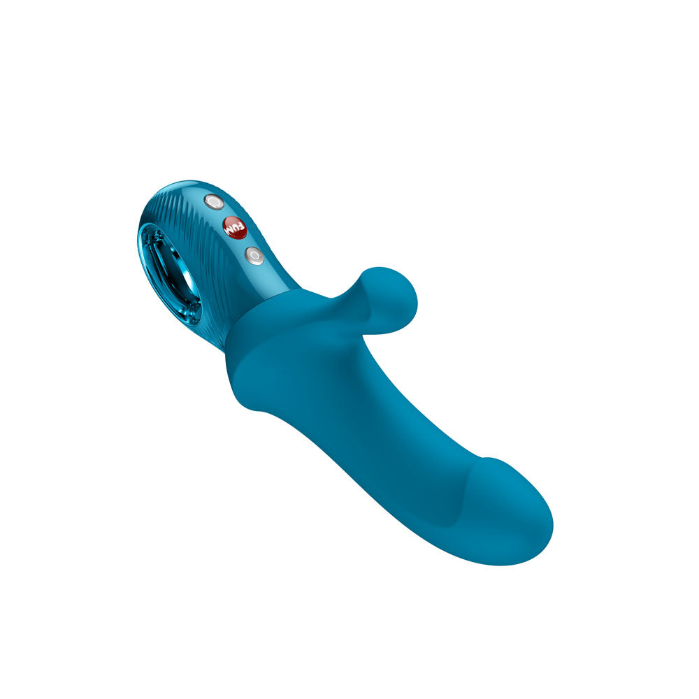 Fun Factory Bi Stronic Curve Aquamarine USB-C Rechargeable Thrusting Vibrator > Vibrators > Ladies > Rabbit