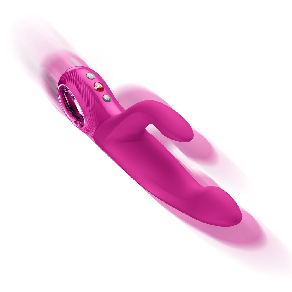 Fun Factory Bi Stronic Immerse Magenta 22.1cm USB-C Rechargeable Thrusting Vibrator > Vibrators > Ladies > Rabbit