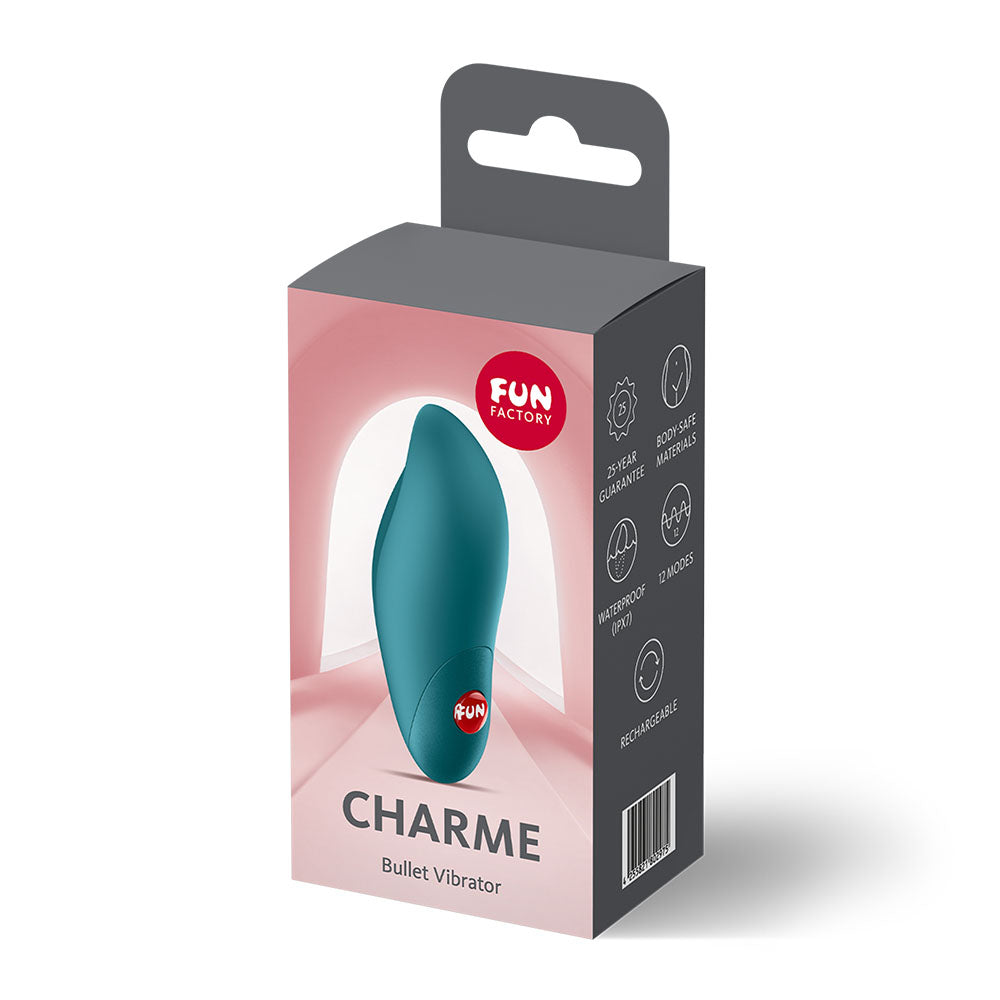 Fun Factory Charme – USB-C Rechargeable Silicone Clitoral Stimulator with 12 Vibration Settings > Sex Toys For Ladies > Clitoral Vibrators and Stimulators