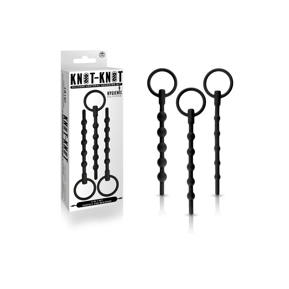 Silicone Ribbed Urethral Sounding Kit – Medical-Grade Flexible Urethral Sounds > Sex Toys For Men > Sounding Rods