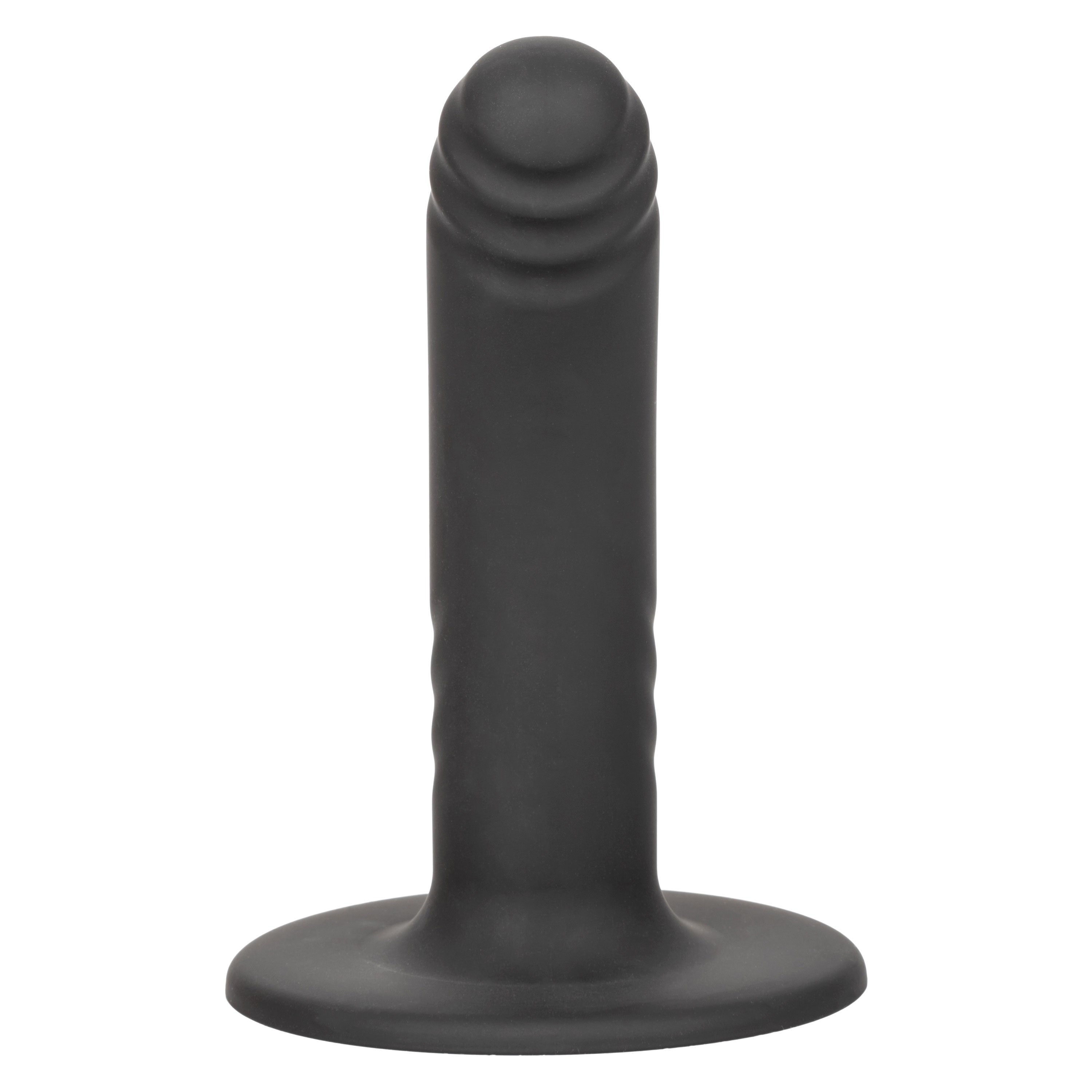 Boundless 4.75"/12cm Ridged Black Silicone Probe with Suction Cup Base > Dildos > Neutral Dildos