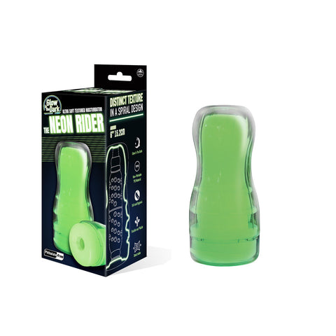 Neon Rider – Glow in the Dark Flexible 6 Inch Masturbator Green > Sex Toys For Men > Masturbators > Manual