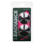 Radiance Round Pasties Black Reusable Sparkling Gem Accent Nipple Covers > Clothes > Pasties