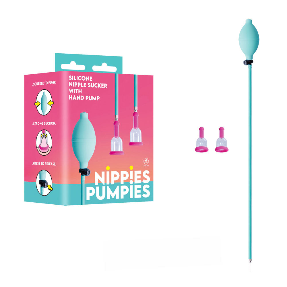 Nippies Pumpies Silicone Nipple Sucker – 51.6cm Hose Nipple Pump Pink > Sex Toys > Nipple Suckers