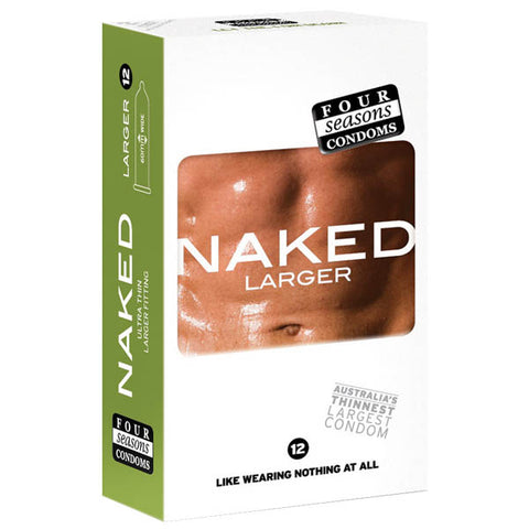 Four Seasons Naked Larger Condom 12 Pack Default Title Condoms