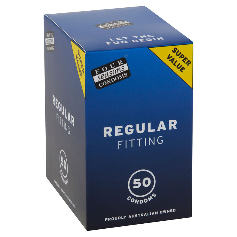Four Seasons Regular Condoms – 54mm Lubricated Condoms 50 Pack > Essentials > Condoms