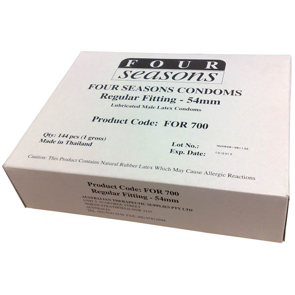 Four Seasons Regular Condoms Bulk Box of 144 Secondary image
