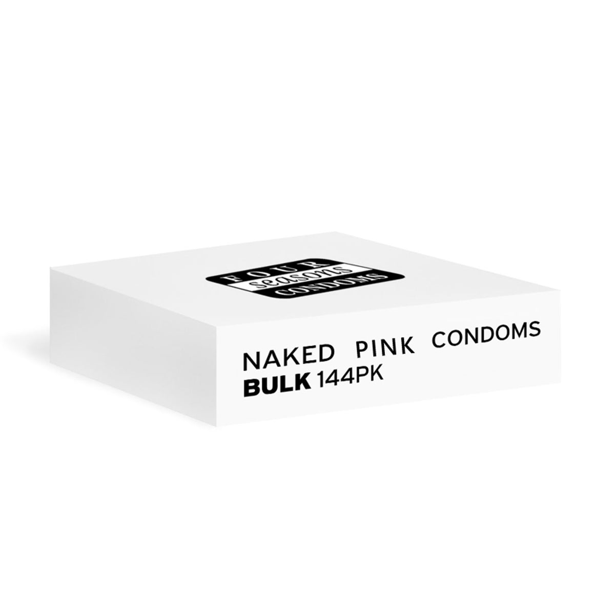 Four Seasons Naked Pink Condoms Bulk Box 144 Pack Sensitivity Pink Condoms