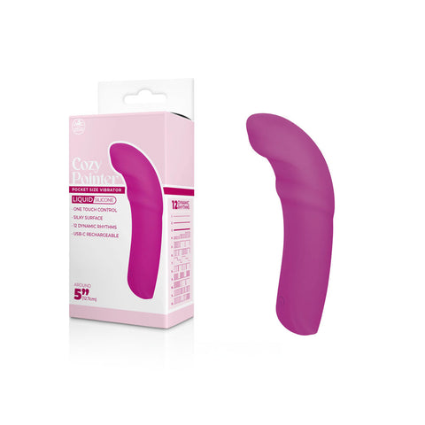 Cozy Pointer - 12.7 cm Soft Silicone Massager Pink > Vibrators > Mini Vibrators
