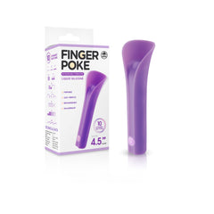 Finger Poke - 4.5" Vibrating Stimulator - Purple