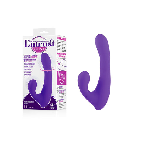 Entrust With Lust G-Spot Vibrator 9 Rotating Rhythms Purple > Vibrators > Ladies > Rabbit Multi