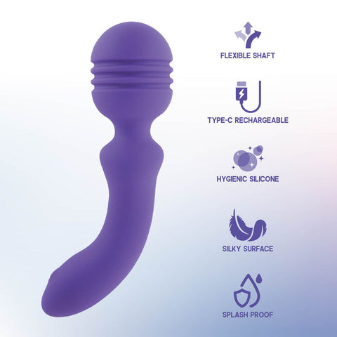 Xciter Purple 16.5 cm Massage Wand Electric Massager