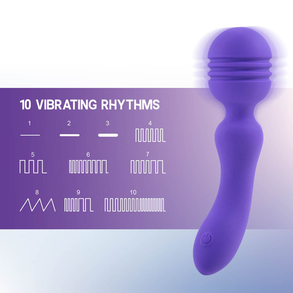 Exciter Rechargeable Silicone Massager – Rechargeable Silicone Massager - Purple > Sex Toys > Mini Massagers