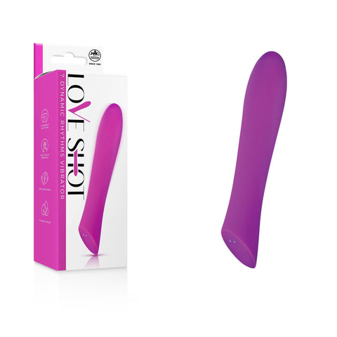 Love Shot 17.8 cm Vibrator for Ultimate Pleasure Purple Vibrators