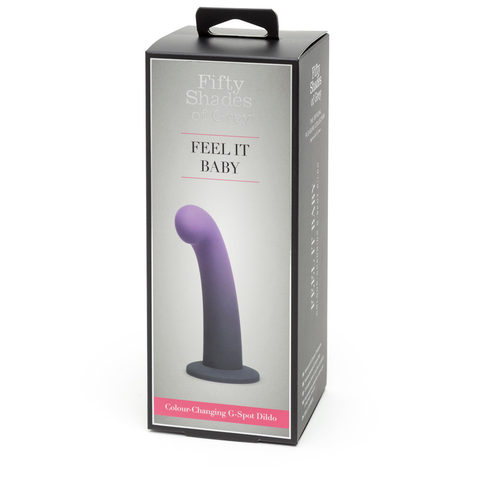 Fifty Shades of Grey Feel It Baby Colour Changing Purple G-Spot Dildo with Suction Base Default Title DONGS