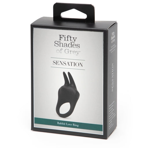 Fifty Shades of Grey Sensation Rechargeable Black Silicone Vibrating Rabbit Love Ring Default Title Cock Rings Vibrating