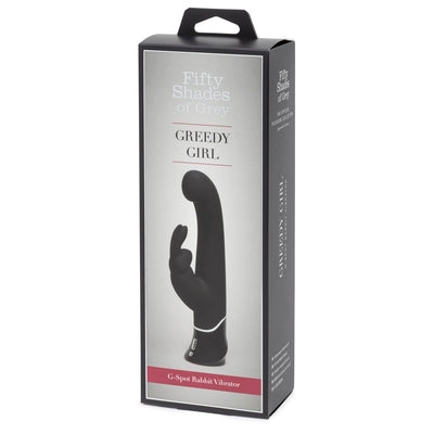 Fifty Shades of Grey Greedy Girl Black G-Spot Rechargeable Rabbit Vibrator Default Title VIBRATORS-RABBIT-MULTI