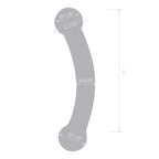 Glas 5.5 Inch Double Bull Black Glass Dildo > Glass > Dildos