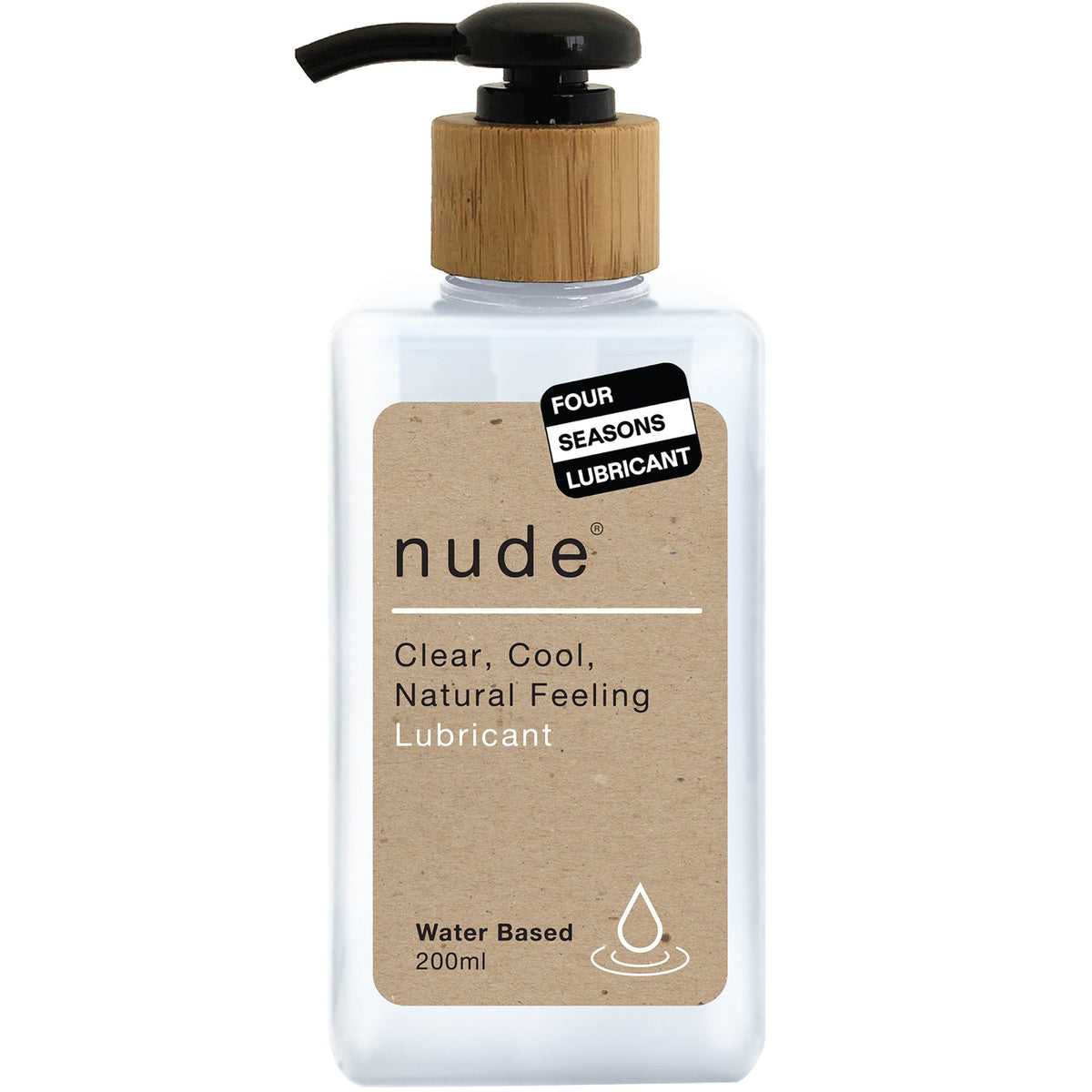 Four Seasons Nude – Water Based Lubricant 200ml > Lube > Water Based