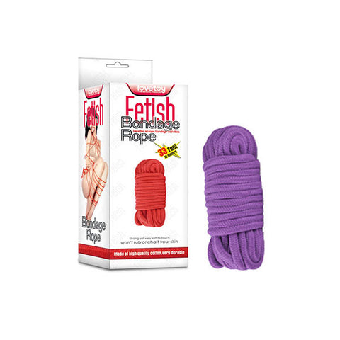 Fetish Bondage Rope Purple 10 Meter Length Purple BONDAGE-TOYS