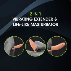 Extendor+ -  2 Inch Vibrating Penis Extender and Stroker