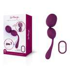 Lust Rhapsody Impulsing Ball – USB Rechargeable Remote-Controlled Kegel Balls Purple > Sex Toys For Ladies > Kegel Exercise